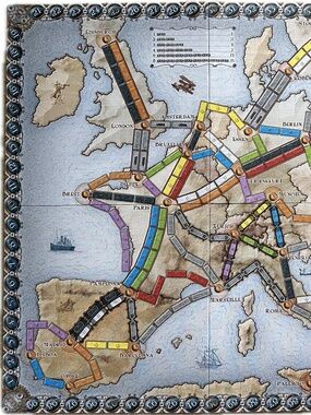 Ticket to Ride Europe - Replacement Game Board ONLY